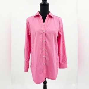 Foxcroft Women's Bright Pink Button-Down Shirt
